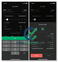 cara jual saham di stockbit
