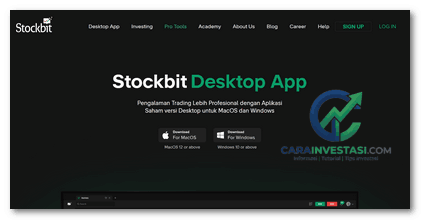 cara download stockbit di laptop