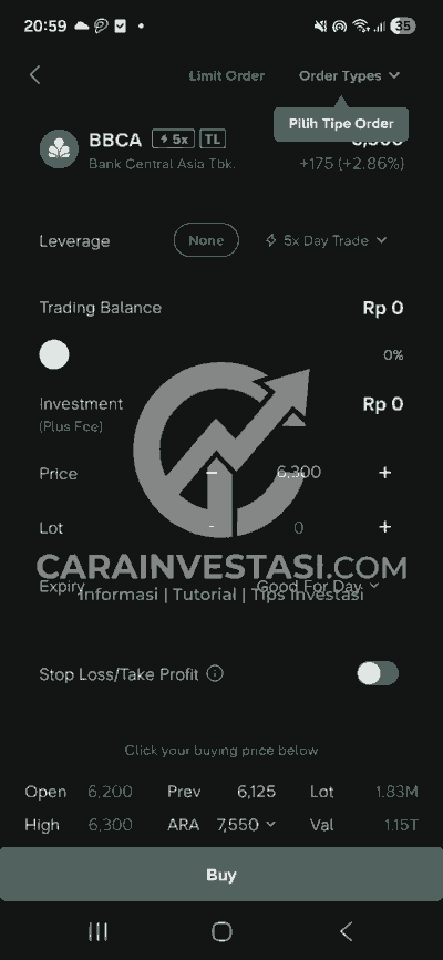 cara baca order book saham stockbit